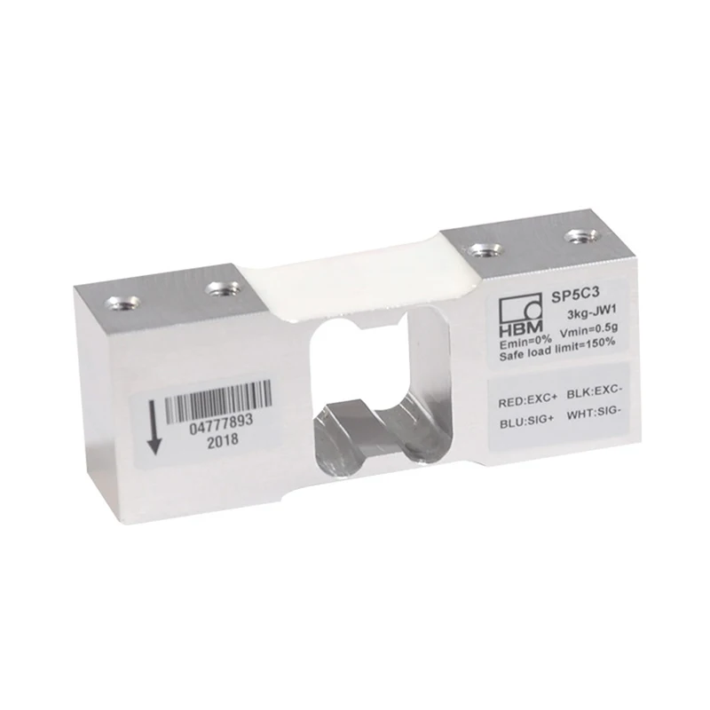 HBM Single Point Load Cell Aluminum Alloy Weighing Sensor SP5C3/3kg-JW1 and SP5C3/8kg-JW2 Automatic small range electronic scale