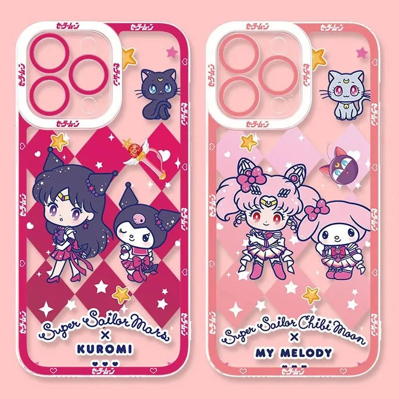 Чехол Sanrio Hello Kitty Melody для iPhone 15 14 Pro Max 13 12 Mini 11 Pro XR XS X 8 7 6 6S Plus SE 2020, мягкий силиконовый чехол-накладка
