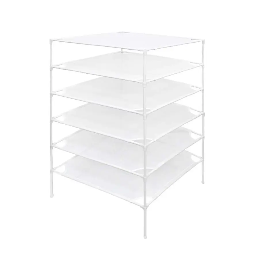 

Сушилка для свитера, 6 слоев, штабелируемая сетчатая ткань, сухая Dyier, белая