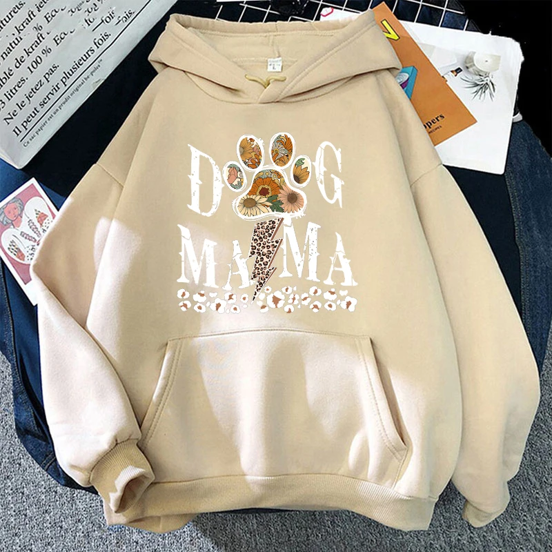 Heißer Verkauf Herbst und Winter Mode Langarm Pullover Hund Mama Outdoor Sport Hoodie Druck lässig lose Hoode