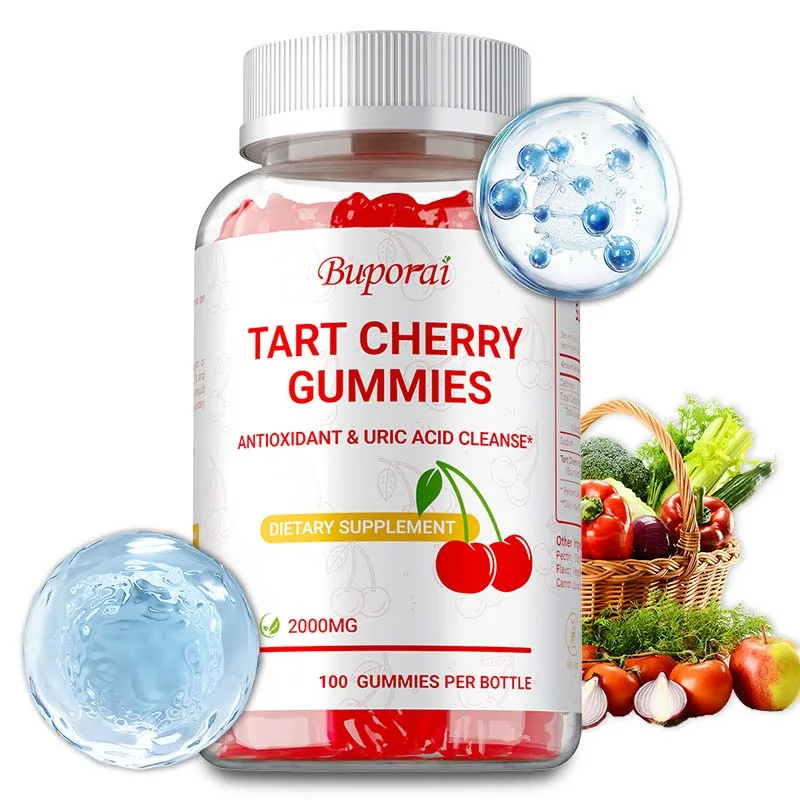 

Tart Cherry Gummies - Supports Uric Acid Cleansing, Promotes Joint Recovery, Enhances Flexibility, and Improves Sleep