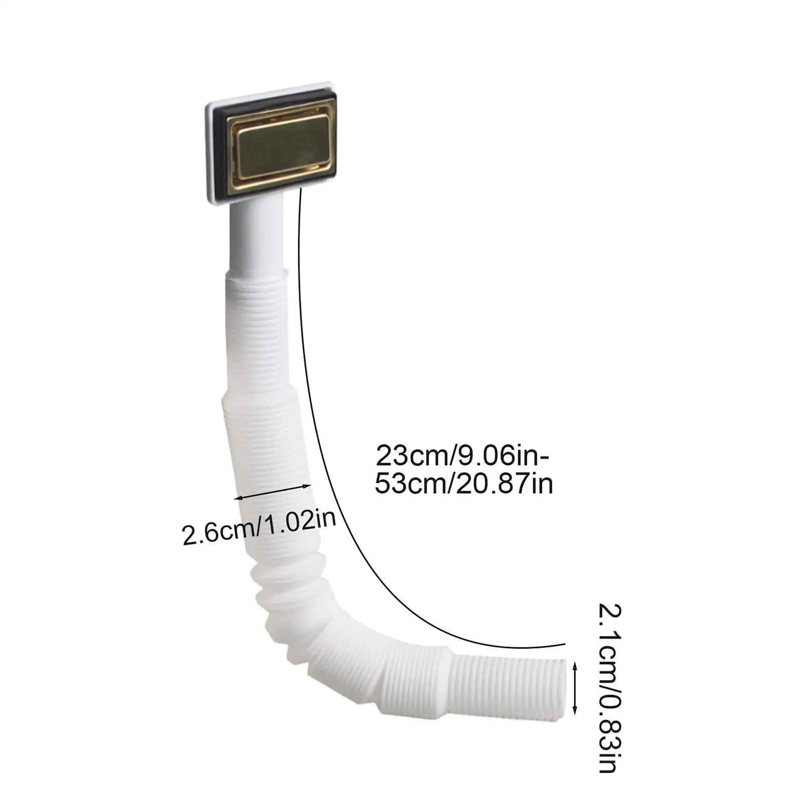 Kitchen Sink Drain Pipe Bathroom Professional Easy Installation Sink Overflow