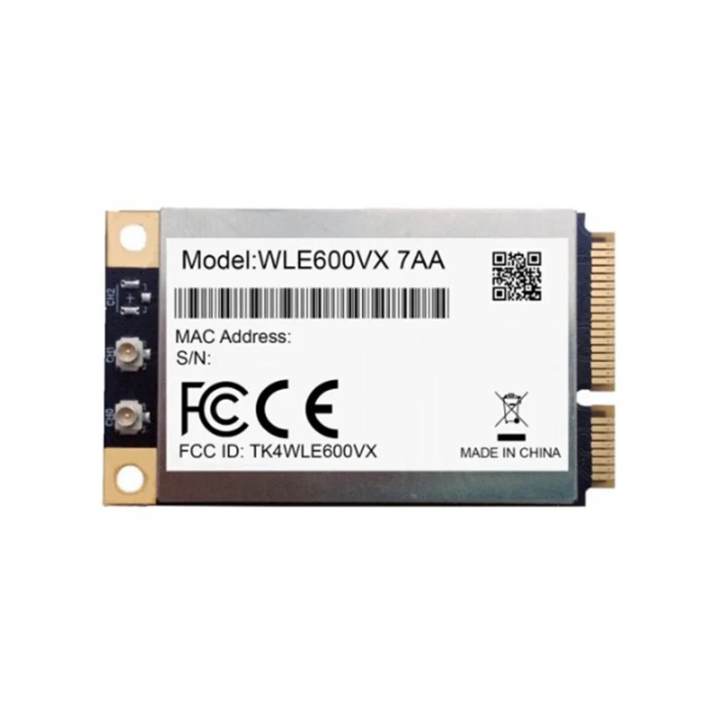 REPLA-WLE600VX Dual Band 2.4Ghz 5Ghz 802.11Ac/Abgn Mini PCI Express Card MIMO 2X2 WAVE 1 WIFI Card Module Atheros QCA9882