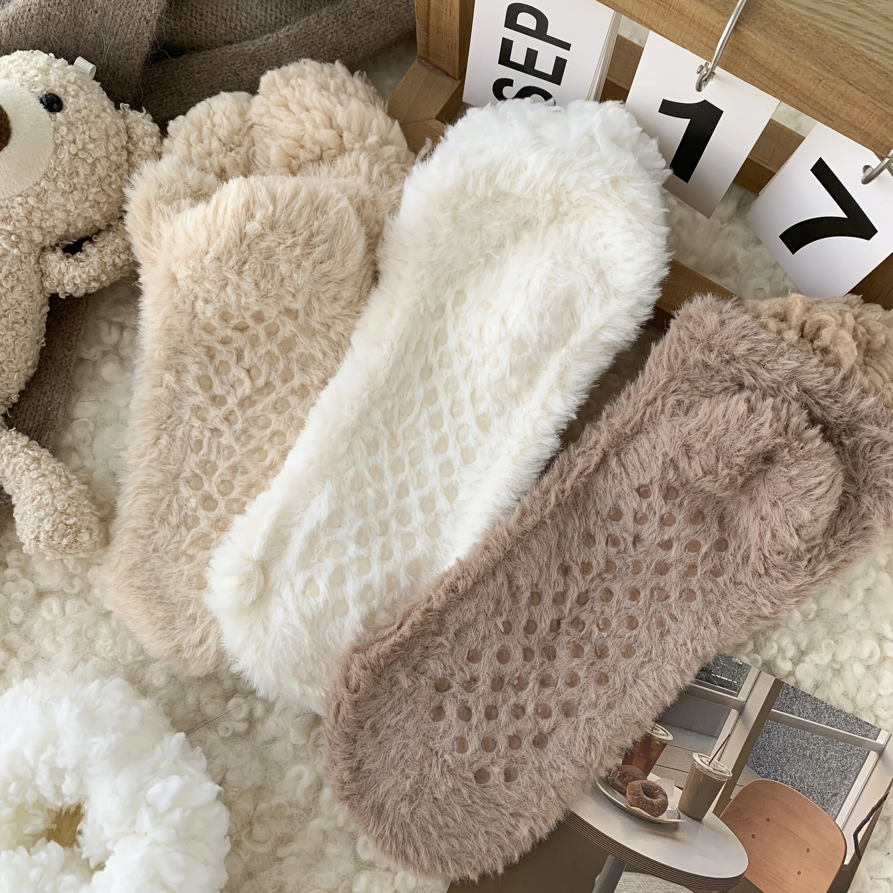 

Women's Winter Socks, Fleece-Lined, Non-Slip, Ultra Warm & Soft. Cozy Home & Sleep Socks. Hand Washable. Great Quality!