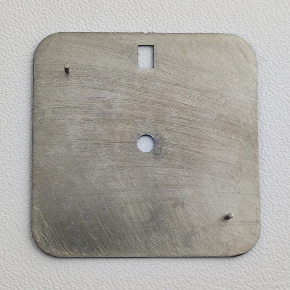 Nh35 dial relógio dial nh35 mostrador quadrado numeral romano relógio masculino dial caber nh35 data às 6 horas movimento relógio acessórios