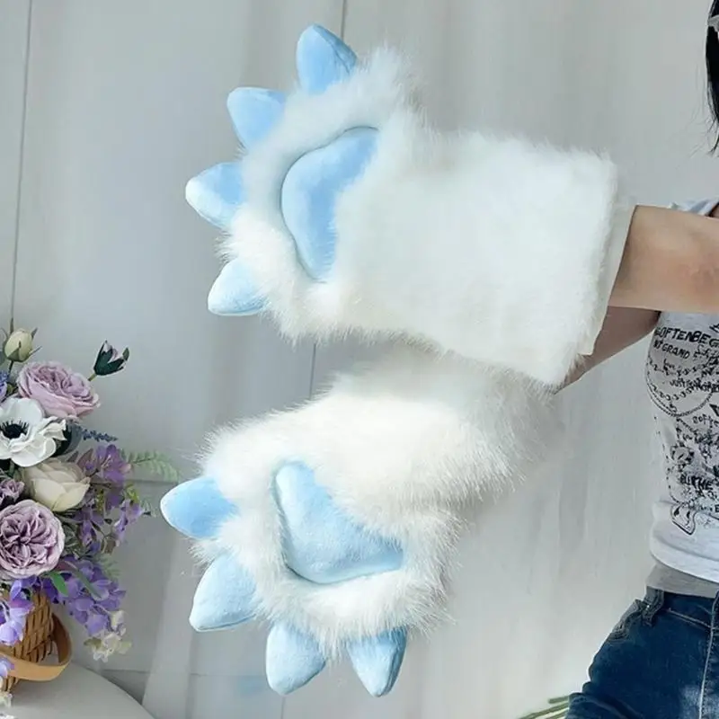 2026 New Animal Costume Gloves, 1 Pair with Dragon Claw Shapes, Layered Hand Pads, and Quick Fastening for Character Photography