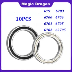 10PCS 679ZZ 2RS 6700 10x15x4 6701 bearing 6702 6703 6704 6705 63705 25x32x7 blue 2rs ZZ  Ultra thin Deep Groove Ball Bearing