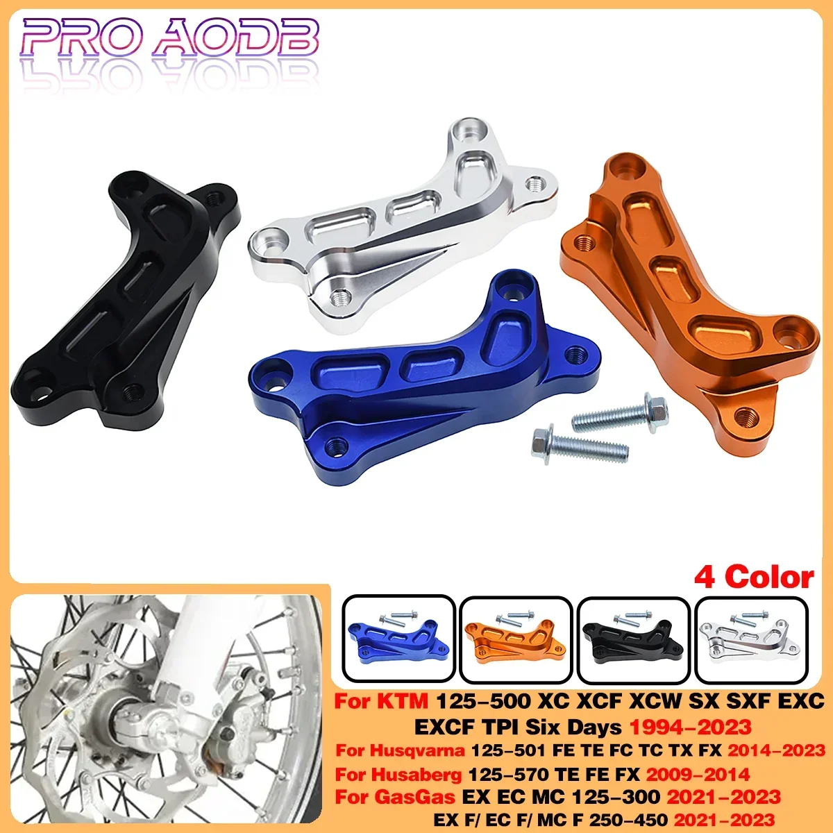 

For KTM 125 200 250 300 350 400 450 500 XC XCF XCW SX SXF EXC EXCF TPI 6Days 1994-2023 320mm CNC Front Brake Pump Fixed Bracket