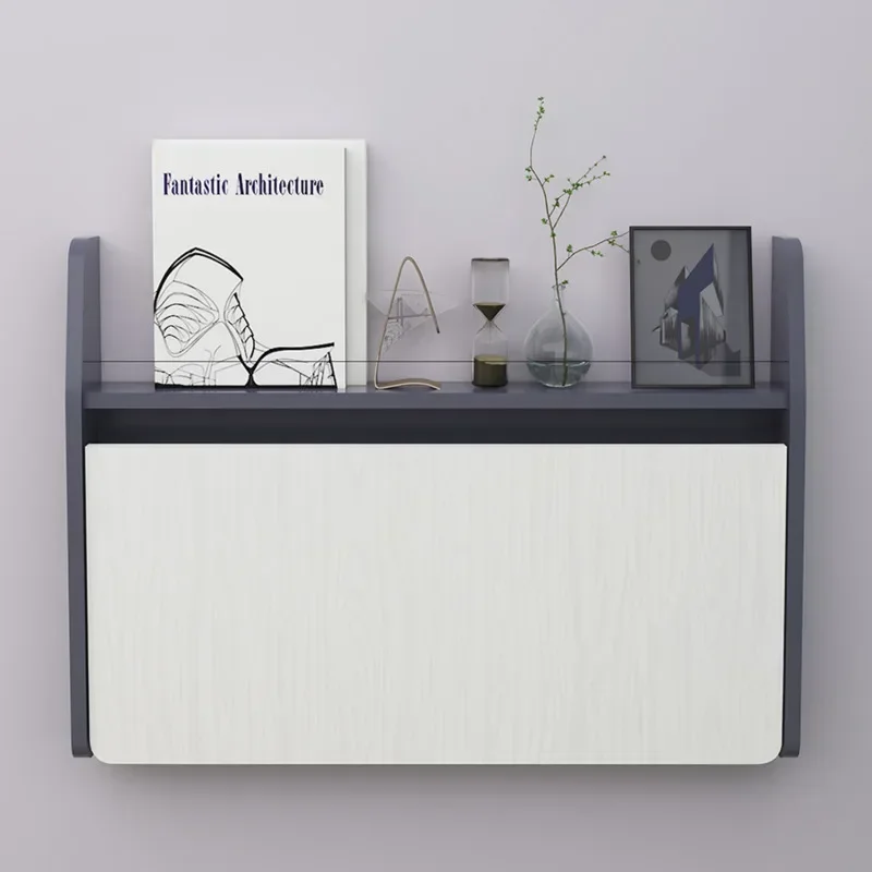 Small Family Household Wall Hanging Folding Table Expansion Dining Table Multi-functional School Computer Table Storage Rack