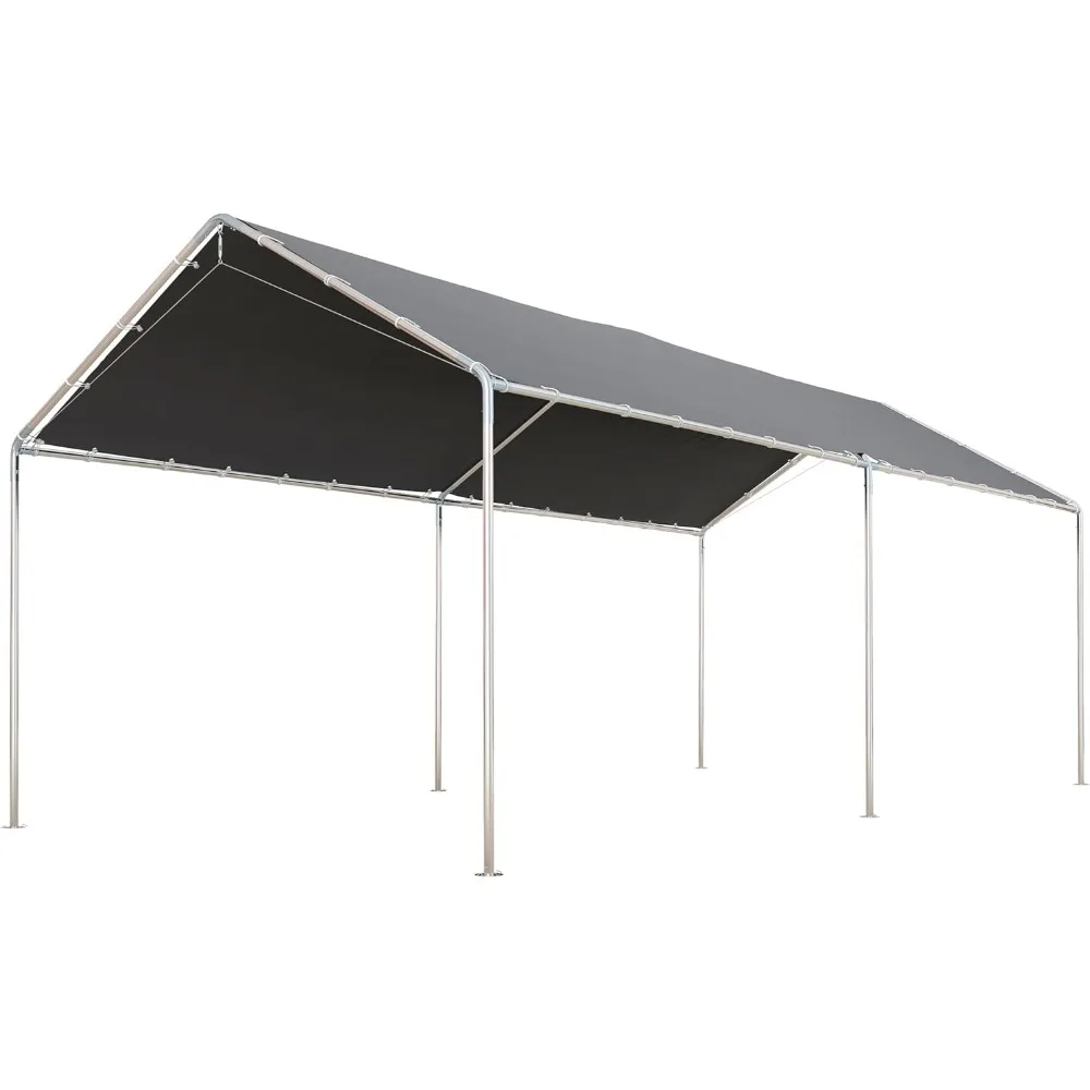 

Outsunny 10'x20' Carport Outdoor Heavy Duty Party Tent Galvanized Car Canopy with Included Anchor Kit, 3 Reinforced Steel Cables