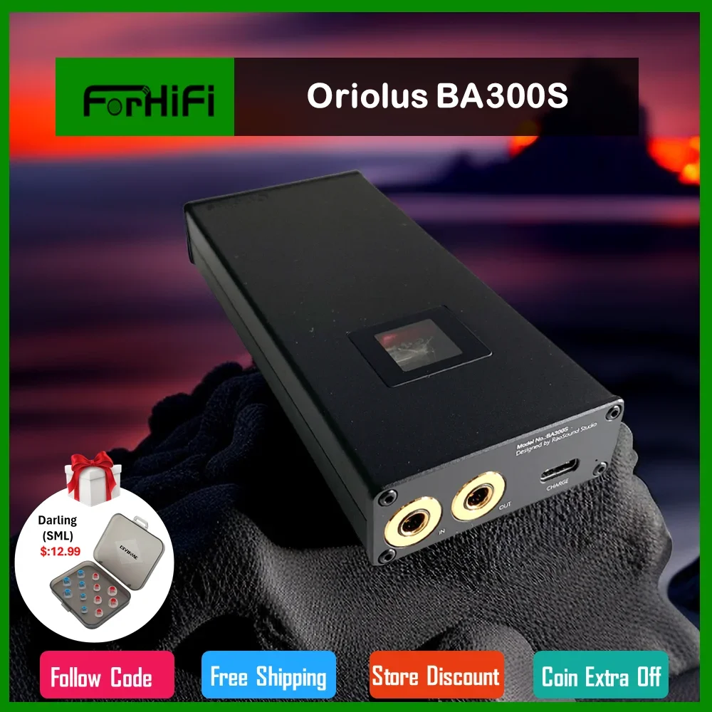 NEW Oriolus  BA300S Hi-res Tube HIFI Headphone Amplifier  4.4mm Balanced  Amp TYPE-C USB C DAC