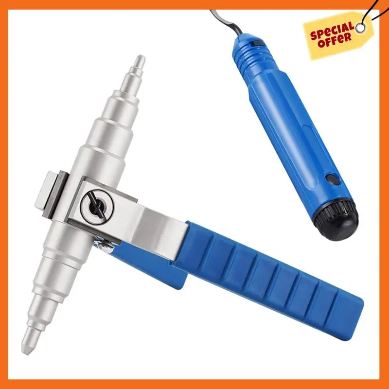 -A20Z Soft Copper Pipe Tube Expander Universal Hand Tool Manual Refrigeration Tube Expander Kit 3/8In,1/2In,5/8In,3/4In,7/8In