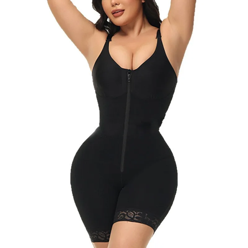 Full Body Shapewear Compression Girdles Zipper Fajas Colombian Corrective Underwear Tummy Control Shaper Slim Corset Bodysuits