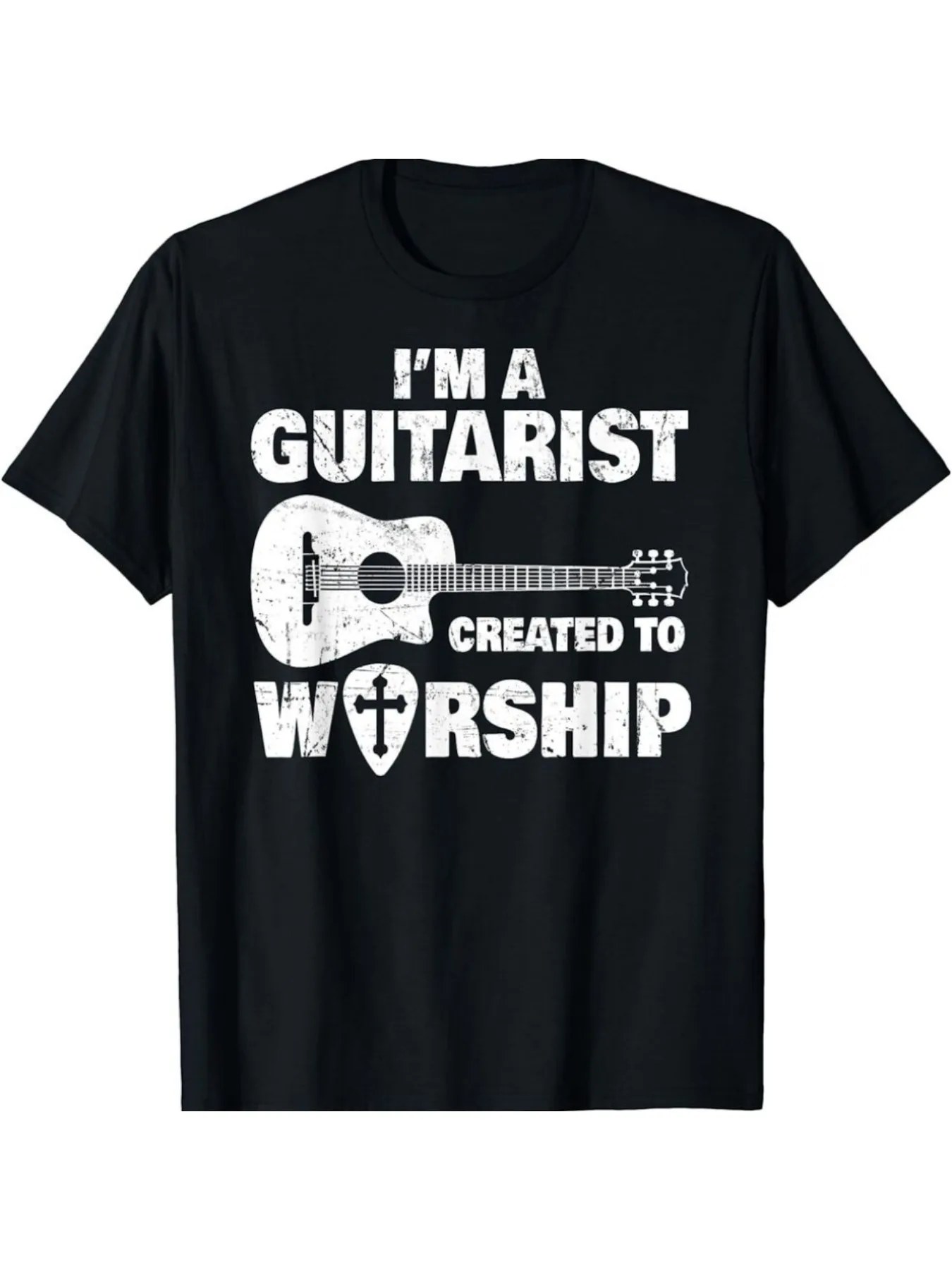NEW LIMITED Christian Music Guitar Jesus Design Best Gift T-Shirt S-3XL