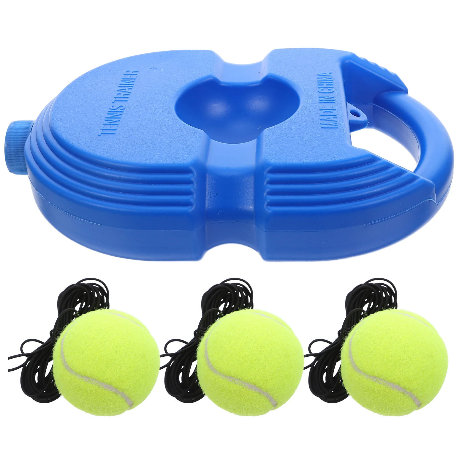 

1Set Tennis Training Rebounder Set High Elastic Balls Non Slip Base Portable Tennis Trainer Equipment for Indoor Outdoor Use