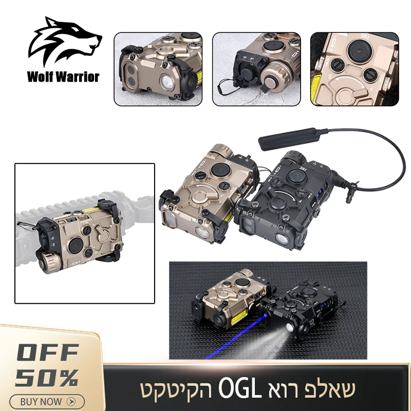 Brand New OGL Tactical All Metal Red Dot Green Blue IR Sight Indicator Pointer Strobe Light Fit 20mm Rail Airsoft Hunting Laser