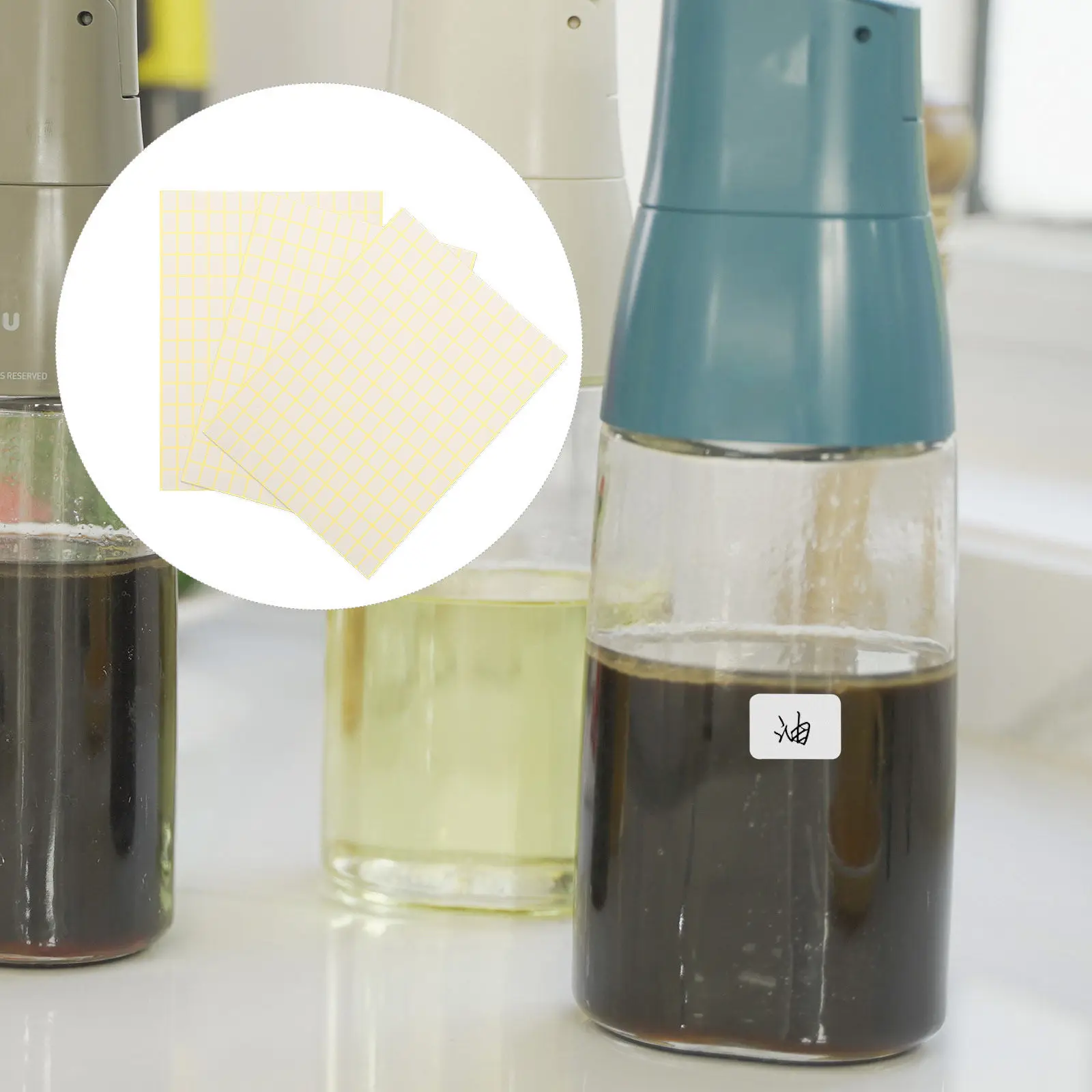 

45 листов этикеток-наклеек для классификации, толстые, гладкие, с возможностью письма, маленькие белые клейкие этикетки, портативные, компактные этикетки для бутылок, для студентов