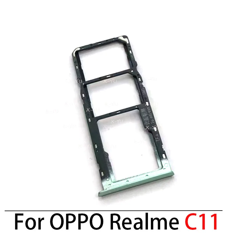 

50PCS Slot Holder Dual For OPPO Realme C11 / C11 2021 SD SIM Card Tray Reader Socket