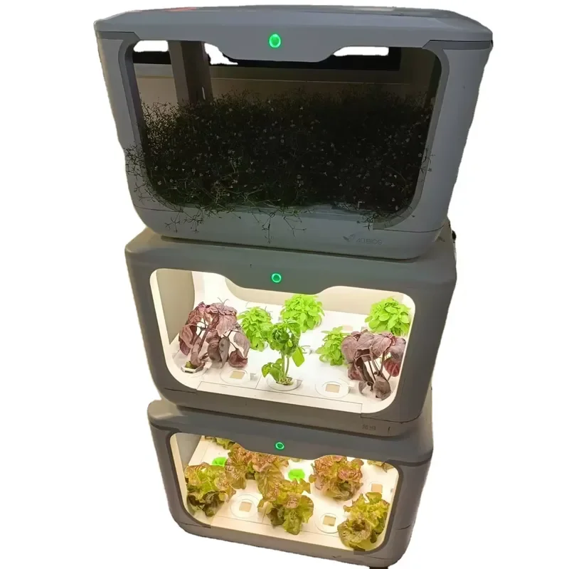 White Smart Hydroponic System 100x50x50cm Indoor Outdoor Vegetable Flower Planting Box Modern Home Garden Grow Kit Automatic