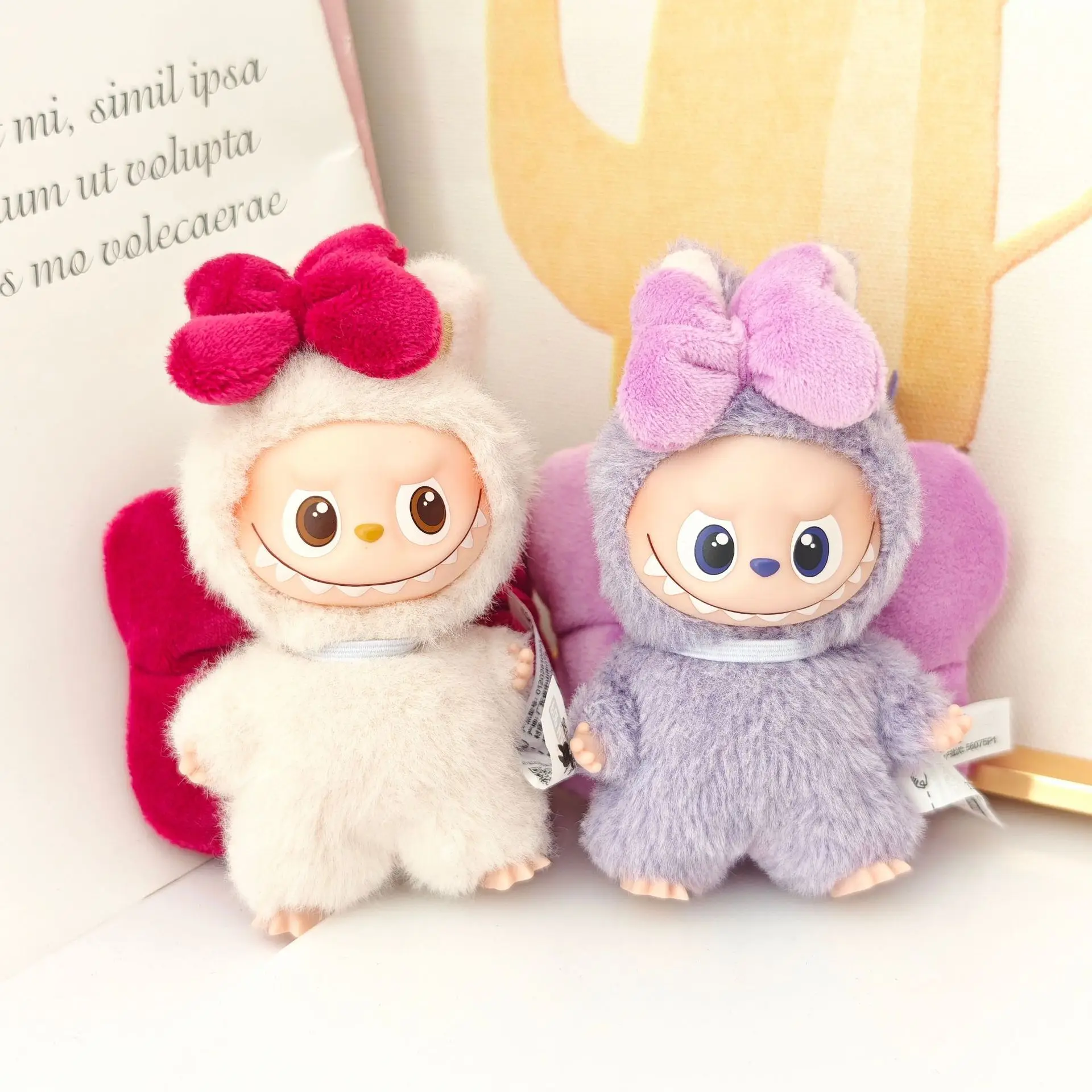 

Mini Accessories For 4th Gen 10cm Labubu 4.0 Heart Code Series Doll Keychains Multi-Color Butterfly Bow Accents