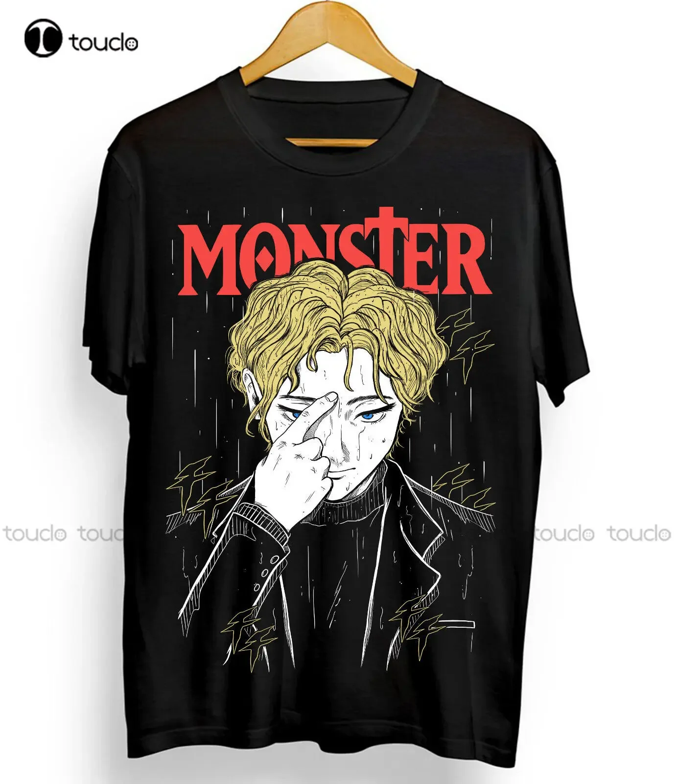 Monster Johan Liebert T-Shirt Kenzō Tenma Naoki Urasawa Black Shirt All Size Christmas Gift Streetwear Xs-5Xl Tshirt