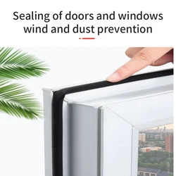 O-shaped plastic steel door and window sealing strips broken bridge aluminum window gap opening sound insulation strip door seam