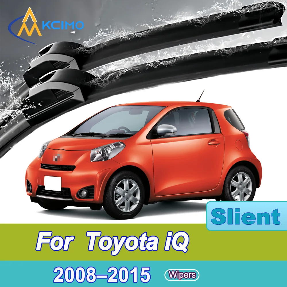 

For Toyota iQ AJ10 2008-2015 Front Windshield Wiper Blades 2pcs Slient Rain Windscreen Window Accessories