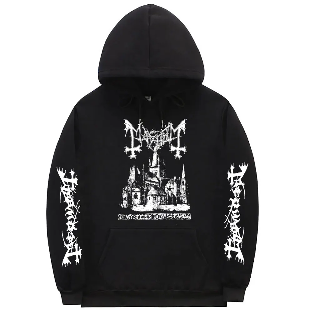 

The New Mayhem Deathcrush Euronymous Dead Varg Graphic Hoodie Men Women Fashion Casual Oversized Hoodies Men's Rock Sweatshirt