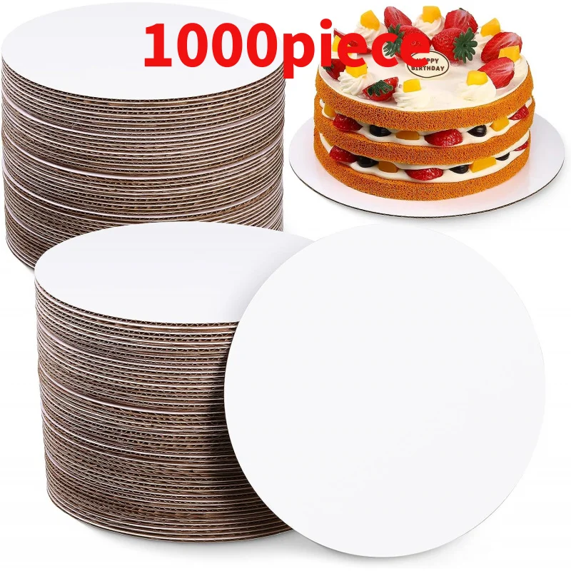 

10 00piece.Custom.Disposable Recyclable Round Cake Boards Circle Cardboard Base Grease Proof Baking C