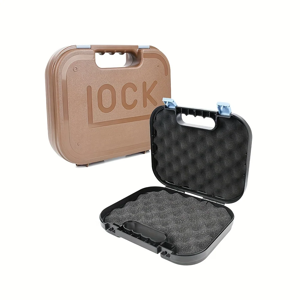 Glock ABS Pistol Case Tactical Hard Gun Case Padded Foam Lining For Hunting