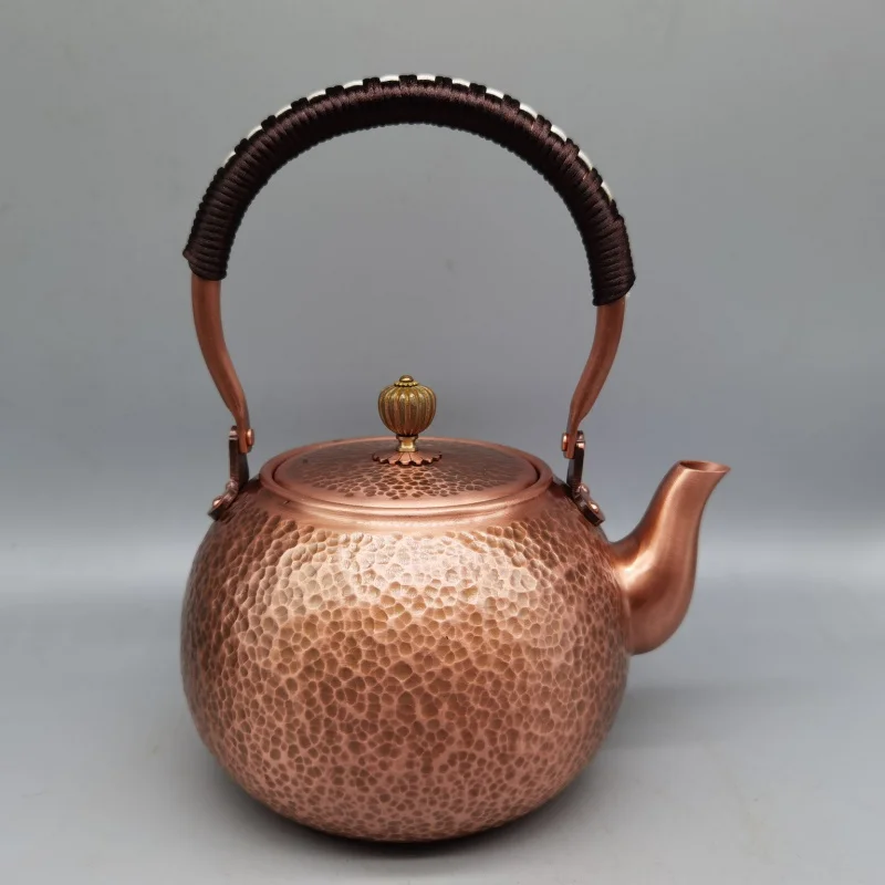 

2023 New Handmade Pure Copper Strip Filter Screen Teapot Wine Pot Home Decorative Creative Gifts & Crafts