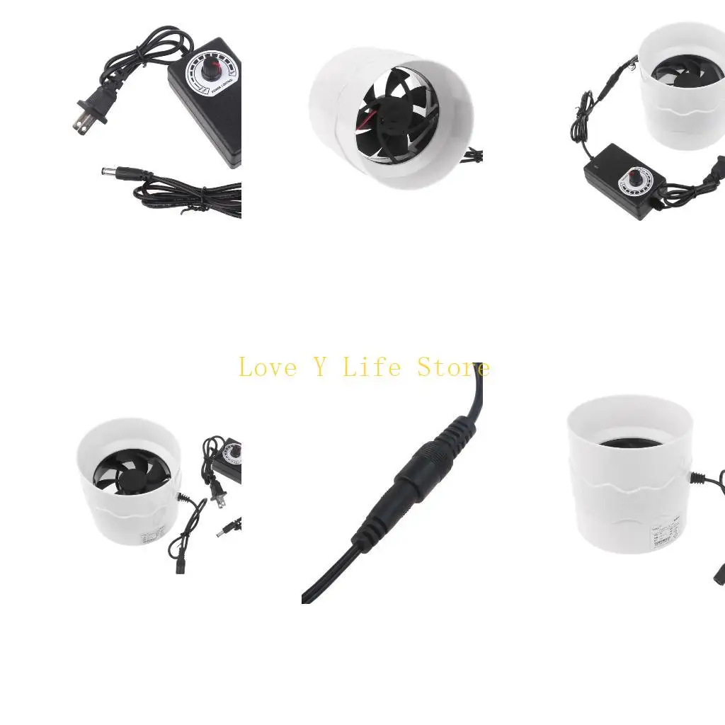 

L74C 4 -дюймовый встроенный воздухо вентилятор Вентилятор Пластиковой вентиляционный вентиляционный вентиляционный вентилятор