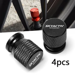 Car Wheel Tire Valve Caps Tyre Stem Covers Airdust Waterproof For Mazda 3 bk 6 gg gh gj cx3 cx5 cx30 cx7 cx8 cx9 mx5 rx8