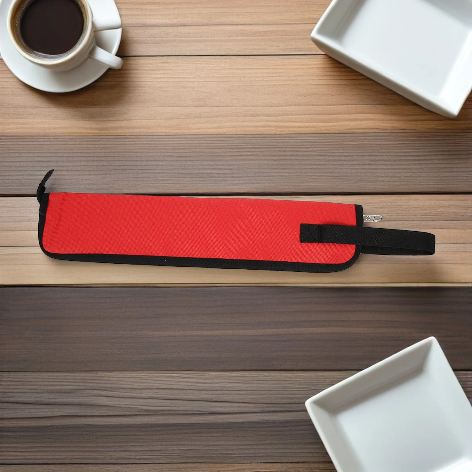 

2Pcs Portable Drumstick Organizer Bag Oxford Cloth 18x3.9 Lightweight Drumstick Case for Drum Set Mallets Brushes Percussion