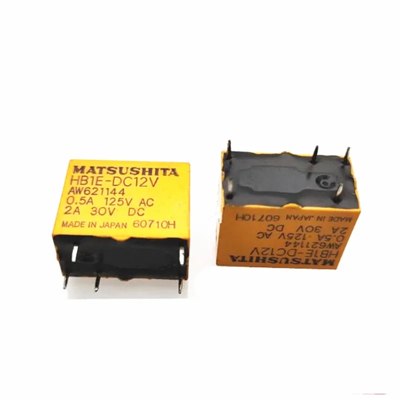 

Новое реле HB1E-DC12V HB1EDC12V 12V DCV12 12DCV 2A 5PIN