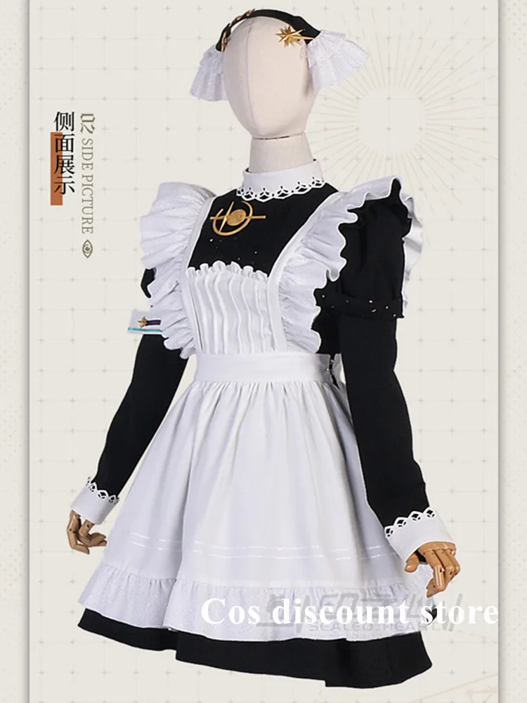 Voyager Cosplay Costume Game Reverse 1999 Lovely Maid Dress Outfit Cos Women Girl Halloween Comic-con Party Dress Suit 2024 NEW