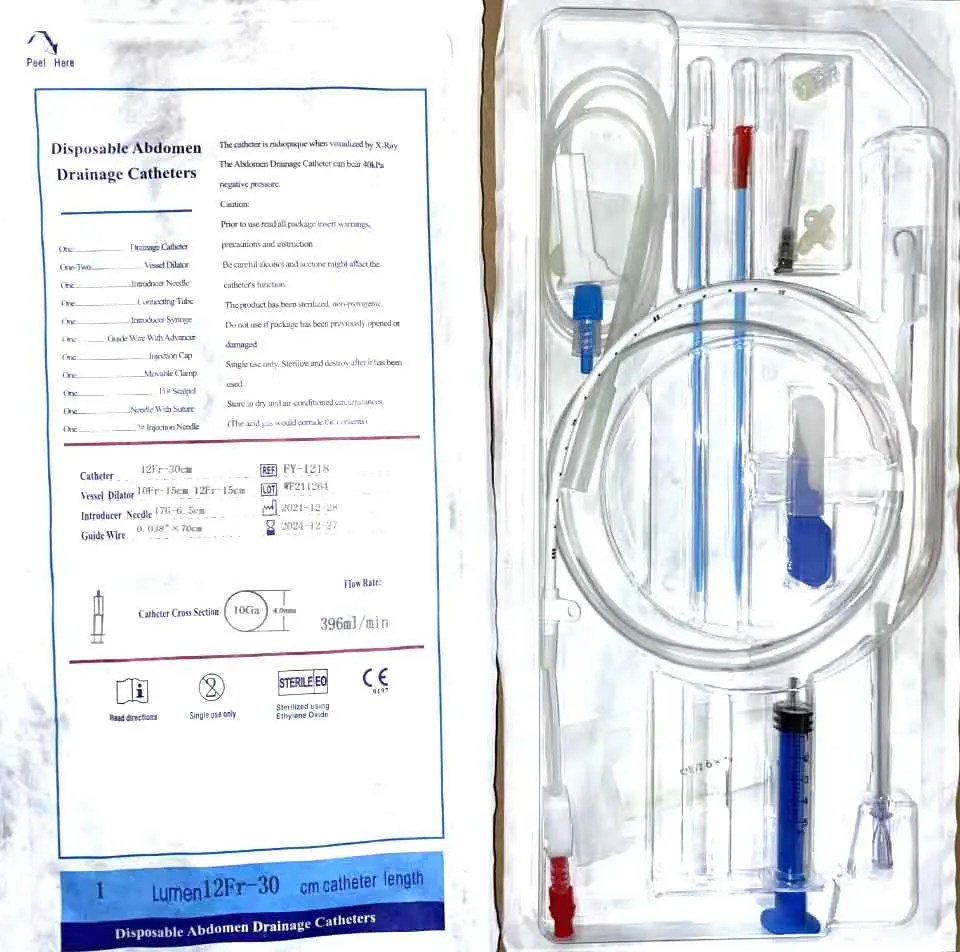 hot sale for Laparoscopic surgery for Disposable Medical Abdomen Drainage Catheter