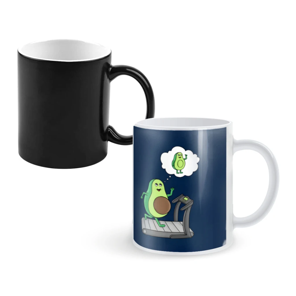 

Gym FunnyCoffee Mugs And Mug Creative Color Change Tea Cup Ceramic Milk Cups Novelty Gifts