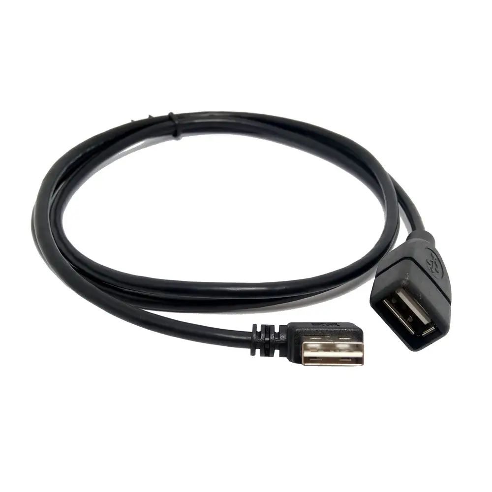 Reversible Design USB 2.0 90 Grad Up/Down, Left, Right angle Male to Female Extension Cable 100 cm USB M/F Cable Adapter