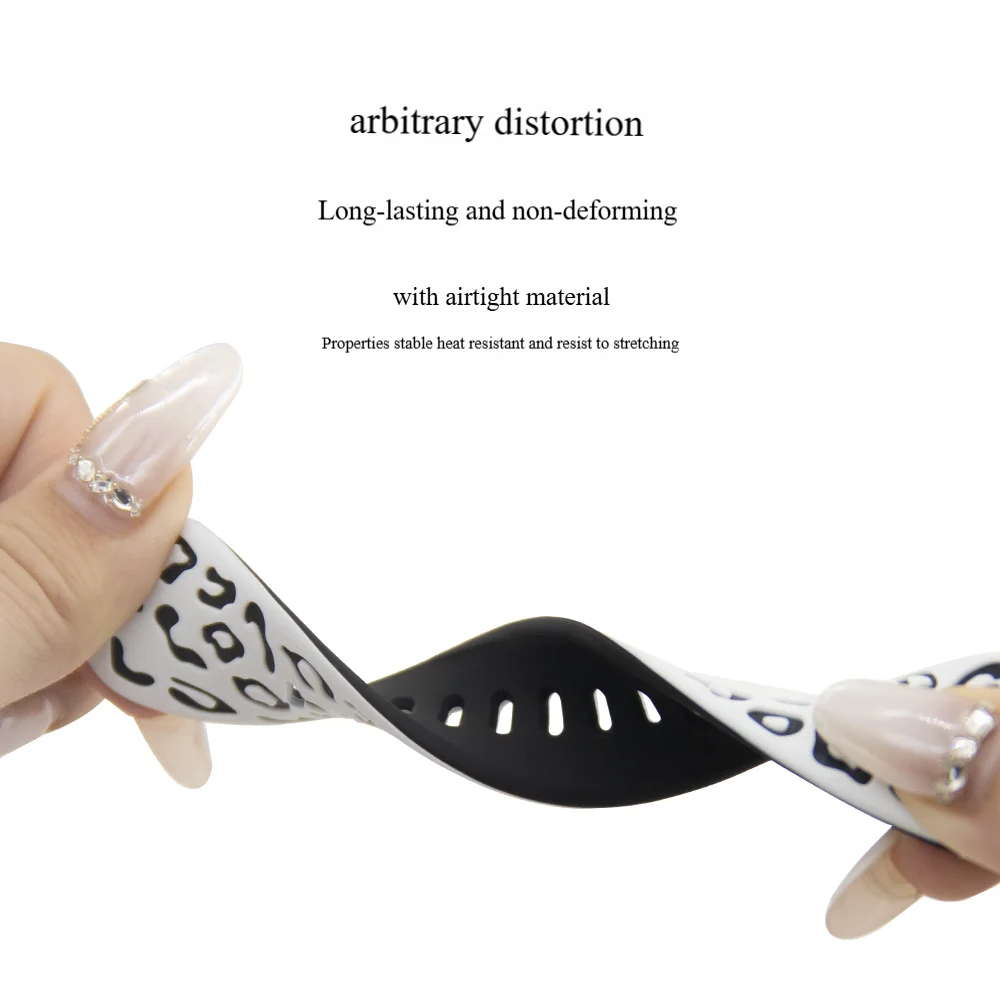 20 مللي متر 22 مللي متر ليوبارد طباعة الفرقة لساعة سامسونج جالاكسي 7 6 5 4 3 سيليكون الرياضة حلقة حزام لساعة هواوي GT5/4/3Pro Correa