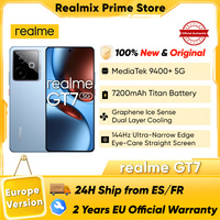 Realme Gt 7 Smartphone 5g Ai Dimensity 9400+ 7200Mah Titan Battery 100W Ultra Charge 6.8'' 144Hz Display Nfc Global Version