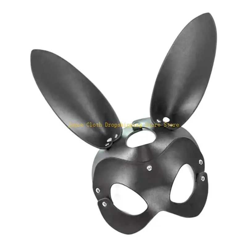 Maschera leggera in pelle PU per cosplay, accessorio per il viso della convenzione anime, per spettacoli teatrali e festival, 10