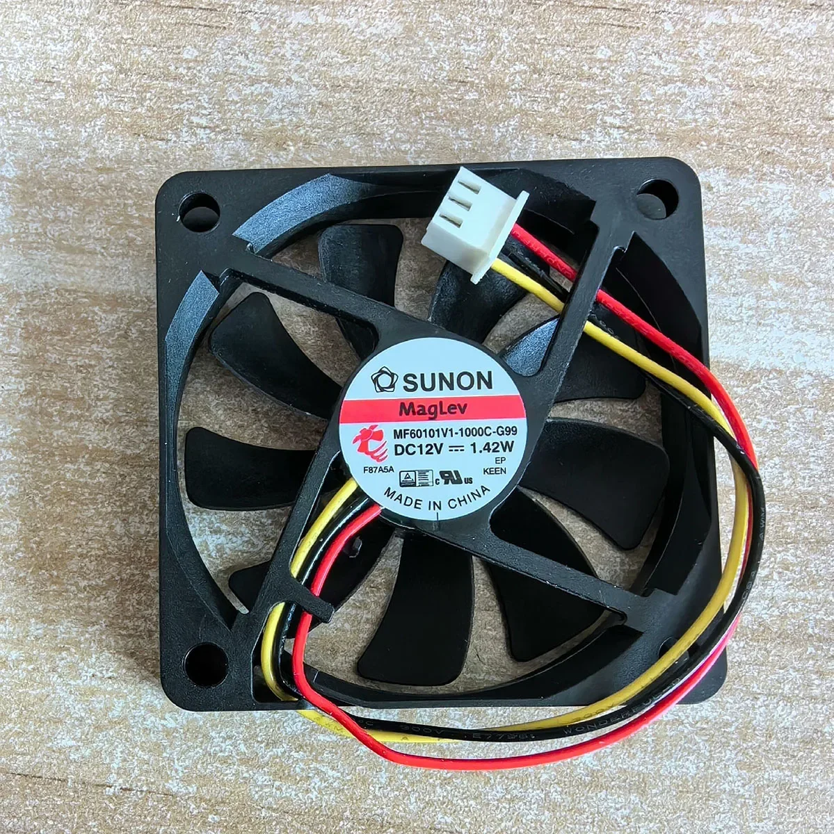 Original MF60101V1-1000C-G99 12V 1.42W 6010 Three wire Speed Measurement Silent Cooling Fan