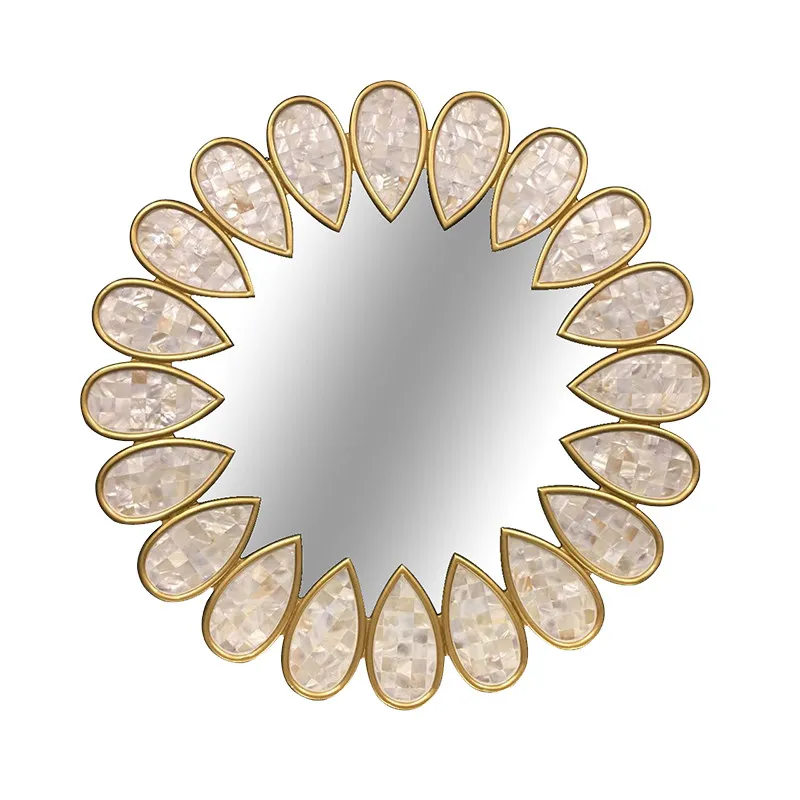 

Round decorative mirror wall makeup mirror decoration wall hanging mirror bedroom modern simple creativity