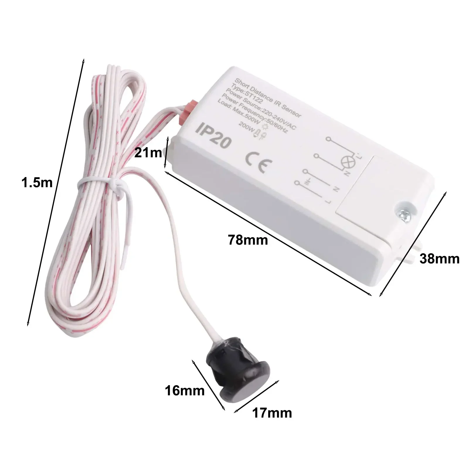 Home Lighting Controller Proximity Sensor Seamless Activation Switch Compact And Lightweight Design For Modern Furniture