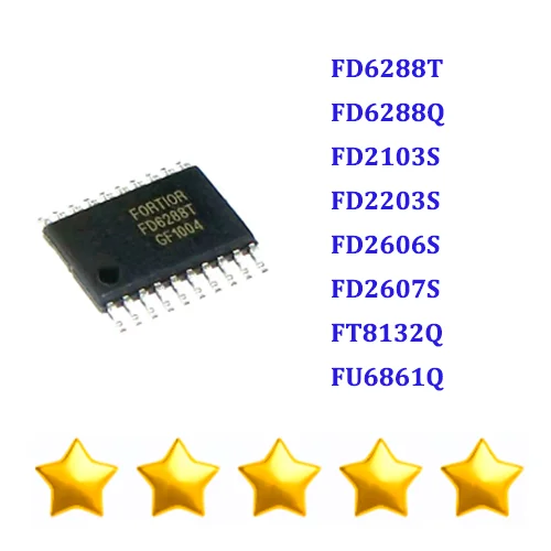 FD6288T FD6288Q FD2103S FD2203S FD2606S FD2607S FT8132Q FU6861Q Brand New Original IC chip TSSOP-20 SOP-8 QFN-24 56