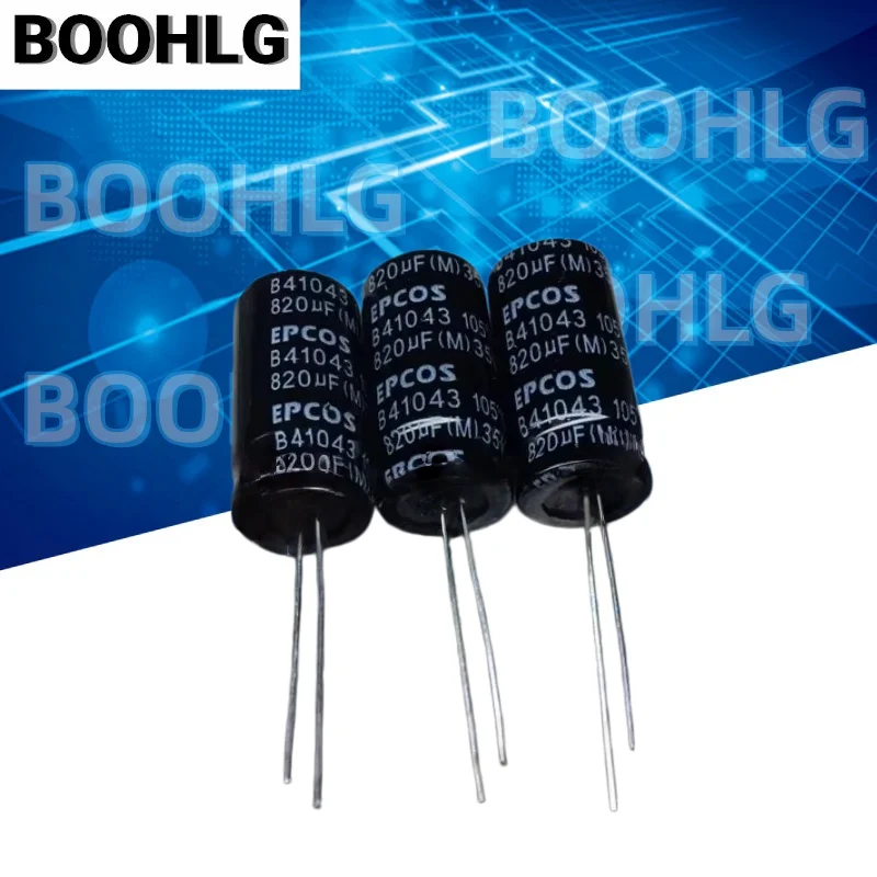 10PCS aluminum electrolytic capacitor 35V 820UF 12.5X25 B41043 105 degrees