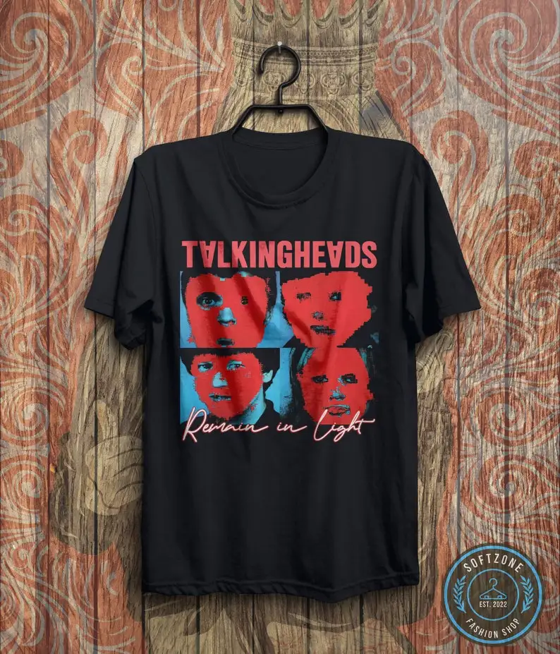 

Vintage Talking Heads Remain in Light T-Shirt - Talking Heads Shirt, Talking Heads Tour, Rock Band Music