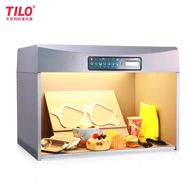 Chinese textile testing equipments d65 d50 light box for color check with 6 light sources P60+ tilo brand