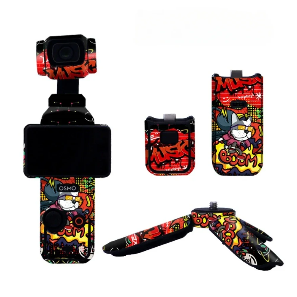 Decal Skin For DJI OSMO Pocket 3 Waterproof Full Body Sticker Anti-Scratch Protective Film Colorful PVC Handheld Accessories